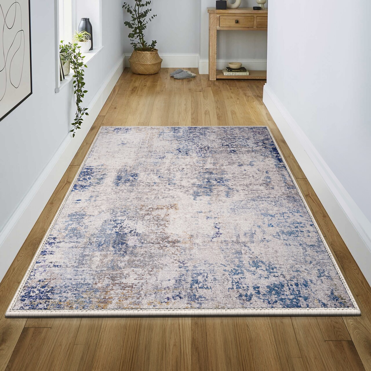 Sorbus 3x5 Area Rug for Entryway, Machine Washable, Non-Slip, Vintage Rug